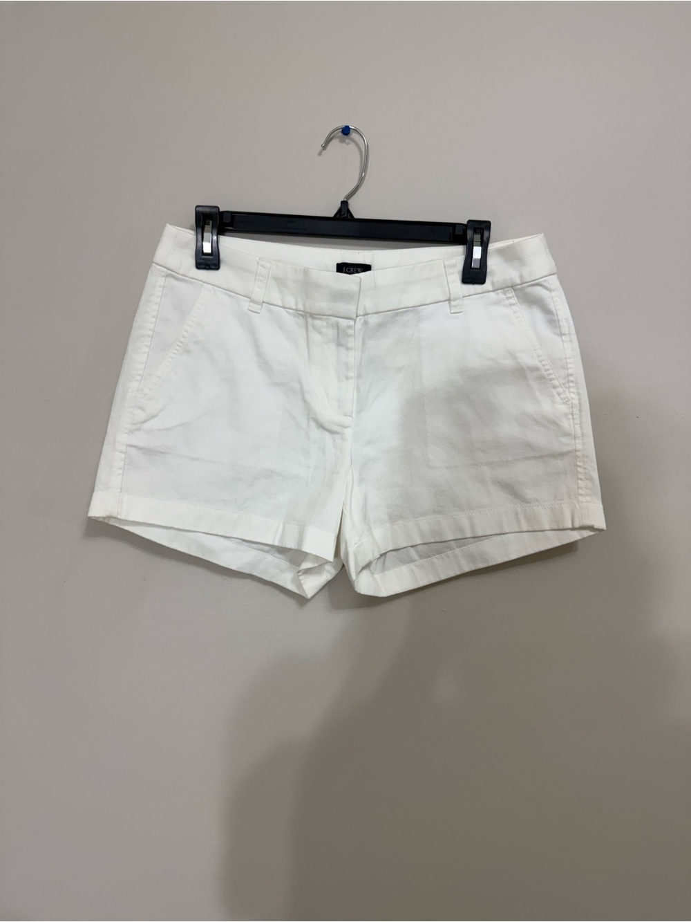 J. Crew Women’s Size 6 White Cotton Shorts, Chic, Excellent Condition